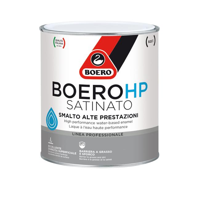 SMALTO ACQUA SATINATO BOERO 2,5 l BOERO HP BIANCO E BASE 11 - 14 m²/l PRONTO USO | Tecnomat SMALTO ACQUA SATINATO BOERO 2,5 l BOERO HP BIANCO E BASE 11 - 14 m²/l PRONTO USO - 2 | Tecnomat