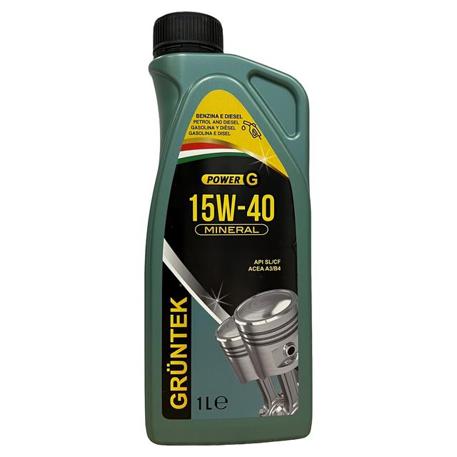 OLIO MINERALE GRUNTEK 15W-40 1 l MOTORI BENZINA DIESEL | Tecnomat OLIO MINERALE GRUNTEK 15W-40 1 l MOTORI BENZINA DIESEL | Tecnomat