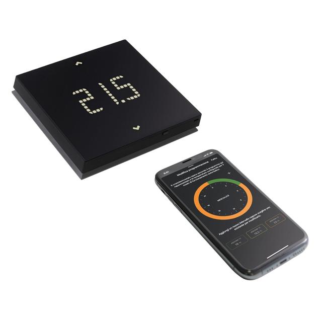 TERMOSTATO VIMAR DA PARETE CONNESSO WI-FI COMANDI SMART TOUCH 230 V COLORE NERO | Tecnomat TERMOSTATO VIMAR DA PARETE CONNESSO WI-FI COMANDI SMART TOUCH 230 V COLORE NERO | Tecnomat