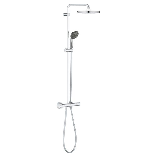 COLONNA DOCCIA GROHE VITALIO START CROMO MISCELATORE TERMOSTATICO SOFFIONE Ø 250 mm | Tecnomat COLONNA DOCCIA GROHE VITALIO START CROMO MISCELATORE TERMOSTATICO SOFFIONE Ø 250 mm | Tecnomat
