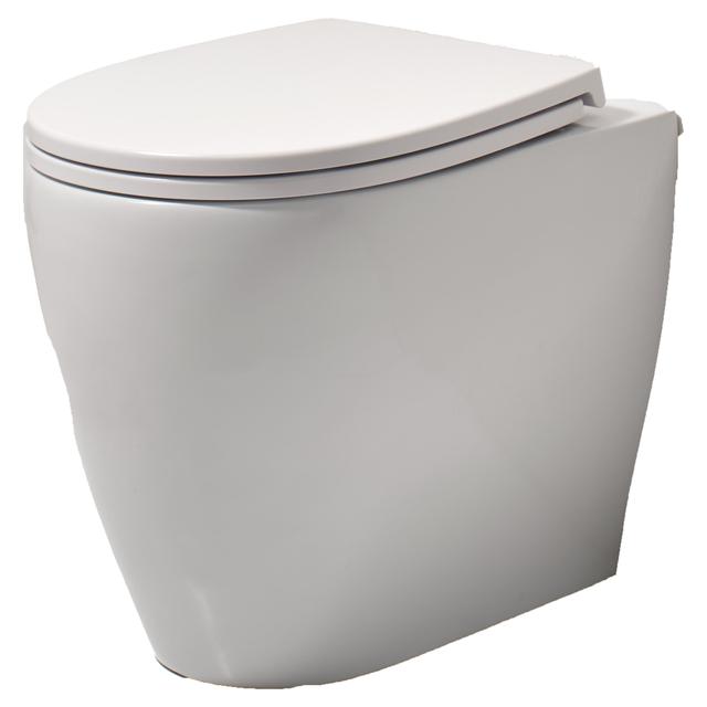 VASO SERIE CLAY FILO MURO CON SCARICO MULTIPLO IN CERAMICA BIANCA SENZA BRIDA | Tecnomat VASO SERIE CLAY FILO MURO CON SCARICO MULTIPLO IN CERAMICA BIANCA SENZA BRIDA - 2 | Tecnomat