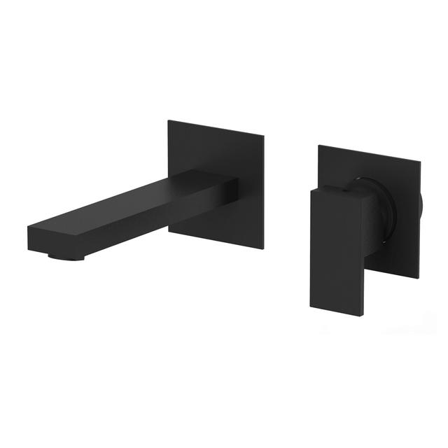 MISCELATORE LAVABO A PARETE TEOREMA ALASKA NERO OPACO BOCCA 19 cm | Tecnomat MISCELATORE LAVABO A PARETE TEOREMA ALASKA NERO OPACO BOCCA 19 cm | Tecnomat