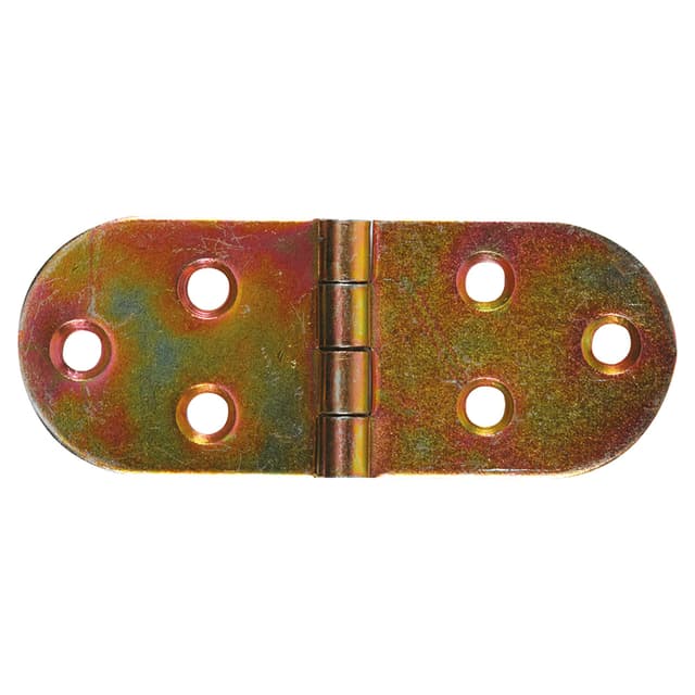 CERNIERE PIANE A BISCOTTO 30x80 mm ACCIAIO ZINCATO GIALLO 2 PEZZI | Tecnomat CERNIERE PIANE A BISCOTTO 30x80 mm ACCIAIO ZINCATO GIALLO 2 PEZZI - 2 | Tecnomat