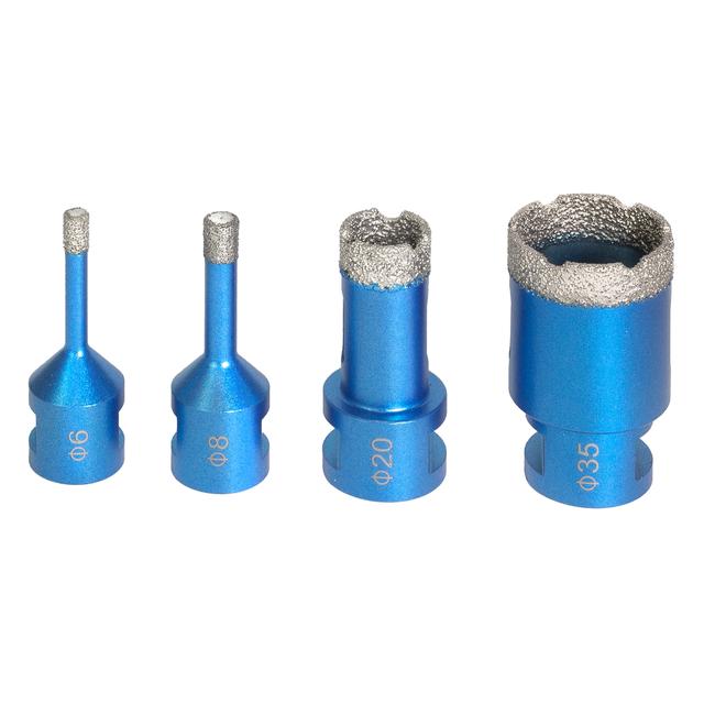 SET FRESE KAPRIOL DIAMANTATE Ø6-8-20- 35 mm PER GRES E CERAMICA USO INTENSIVO | Tecnomat SET FRESE KAPRIOL DIAMANTATE Ø6-8-20- 35 mm PER GRES E CERAMICA USO INTENSIVO | Tecnomat