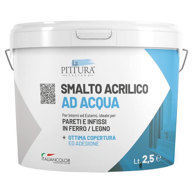 SMALTO AD ACQUA OPACO LPI 2,5 l BIANCO RESA 10-12 m²/l PRONTO USO | Tecnomat SMALTO AD ACQUA OPACO LPI 2,5 l BIANCO RESA 10-12 m²/l PRONTO USO - 2 | Tecnomat