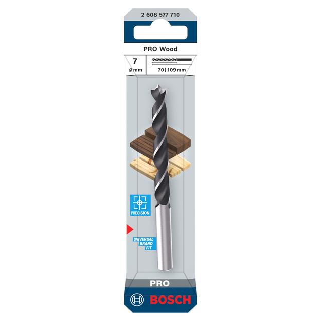 PUNTA BOSCH Ø 7 mm A 3 PUNTE PER LEGNO PRO WOOD | Tecnomat PUNTA BOSCH Ø 7 mm A 3 PUNTE PER LEGNO PRO WOOD - 2 | Tecnomat