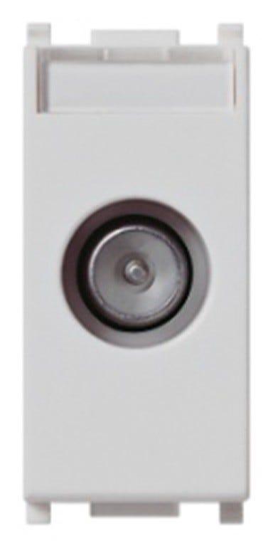 PRESA COASSIALE PASSANTE TV-RD-SAT ATTENUAZIONE 10 dB VIMAR PLANA SILVER | Tecnomat PRESA COASSIALE PASSANTE TV-RD-SAT ATTENUAZIONE 10 dB VIMAR PLANA SILVER | Tecnomat