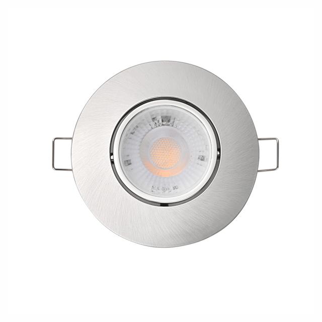 FARETTO DA INCASSO LED VIVIDA OMEGA SILVER 4,9W FINO 400 lm CCT ORIENTABILE FORO Ø90mm IP40 | Tecnomat FARETTO DA INCASSO LED VIVIDA OMEGA SILVER 4,9W FINO 400 lm CCT ORIENTABILE FORO Ø90mm IP40 | Tecnomat
