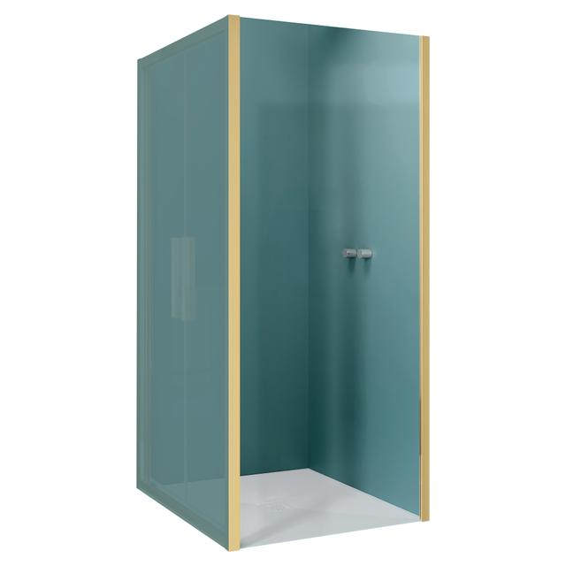 LATO FISSO ITALIA 80-82 cm H 195 cm VETRO TRASPARENTE 6 mm PROFILI ORO SPAZZOLATO | Tecnomat LATO FISSO ITALIA 80-82 cm H 195 cm VETRO TRASPARENTE 6 mm PROFILI ORO SPAZZOLATO - 2 | Tecnomat