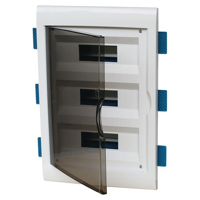 CENTRALINO INCASSO SARTEL 36 MODULI IP40 CARTONGESSO COLORE BIANCO PORTELLO FUME' | Tecnomat CENTRALINO INCASSO SARTEL 36 MODULI IP40 CARTONGESSO COLORE BIANCO PORTELLO FUME' - 2 | Tecnomat