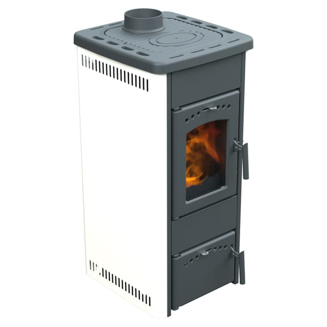 STUFA A LEGNA LINCAR BEATRICE 3 7,4 kW BIANCA | Tecnomat STUFA A LEGNA LINCAR BEATRICE 3 7,4 kW BIANCA - 2 | Tecnomat