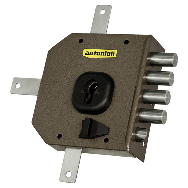 SERRATURA ANTONIOLI APPLICARE QUINTUPLICE CIL 25mm E60mm DESTRA CON SCROCCO | Tecnomat SERRATURA ANTONIOLI APPLICARE QUINTUPLICE CIL 25mm E60mm DESTRA CON SCROCCO | Tecnomat