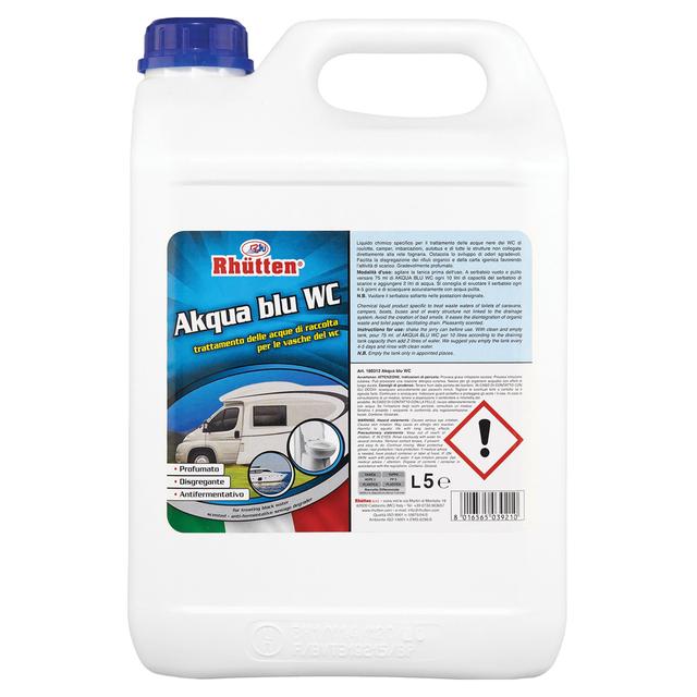 LIQUIDO TRATTAMENTO ACQUE NERE 5 l AKQUA BLU RHUTTEN NAUTICA E CAMPER | Tecnomat LIQUIDO TRATTAMENTO ACQUE NERE 5 l AKQUA BLU RHUTTEN NAUTICA E CAMPER - 2 | Tecnomat