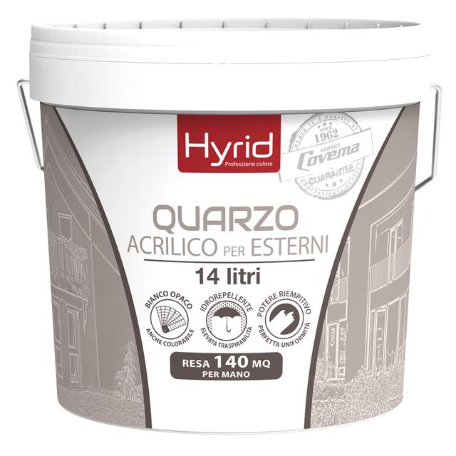 IDROPITTURA AL QUARZO HYRID 14 l BIANCA E BASE BIANCA PER ESTERNO 5-6 m² CON 1 l A 2 MANI | Tecnomat IDROPITTURA AL QUARZO HYRID 14 l BIANCA E BASE BIANCA PER ESTERNO 5-6 m² CON 1 l A 2 MANI - 2 | Tecnomat