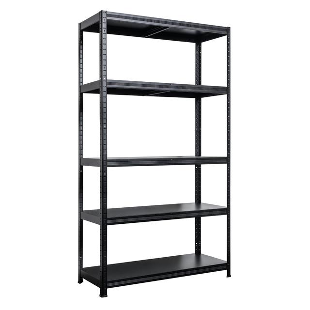SCAFFALE METALLO 5 RIPIANI 130 kg NERO AD INCASTRO 100x180x40 cm (LxHxP) | Tecnomat SCAFFALE METALLO 5 RIPIANI 130 kg NERO AD INCASTRO 100x180x40 cm (LxHxP) | Tecnomat