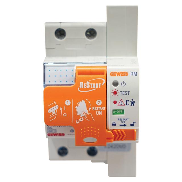 INTERRUTTORE MAGNETOTERMICO-DIFFERENZIALE GEWISS RESTART 16A RM2 2P 30MA | Tecnomat INTERRUTTORE MAGNETOTERMICO-DIFFERENZIALE GEWISS RESTART 16A RM2 2P 30MA | Tecnomat