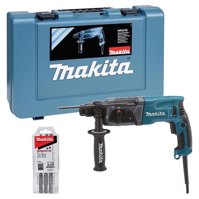 TASSELLATORE SCALPELLATORE MAKITA HR2470 3 FUNZIONI 780 W CON SET PUNTE SDS PLUS 2,4 J | Tecnomat TASSELLATORE SCALPELLATORE MAKITA HR2470 3 FUNZIONI 780 W CON SET PUNTE SDS PLUS 2,4 J | Tecnomat