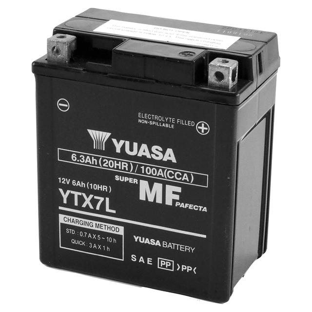 BATTERIA MOTO 6 Ah 12 V YUASA YTX7L-WC 114x71x131 mm (LxPxH) 2,75 kg | Tecnomat BATTERIA MOTO 6 Ah 12 V YUASA YTX7L-WC 114x71x131 mm (LxPxH) 2,75 kg | Tecnomat