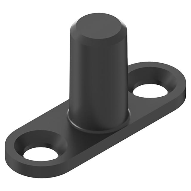 FERMO CON PIASTRINA 3,8 cm CATAFORESI VERNICIATO NERO | Tecnomat FERMO CON PIASTRINA 3,8 cm CATAFORESI VERNICIATO NERO - 2 | Tecnomat