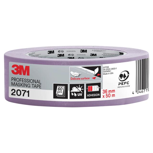 NASTRO MASCHERATURA 3M 2071 36mm x 50m VIOLA CARTA WASHI PER SUPERFICI DELICATE | Tecnomat NASTRO MASCHERATURA 3M 2071 36mm x 50m VIOLA CARTA WASHI PER SUPERFICI DELICATE - 2 | Tecnomat