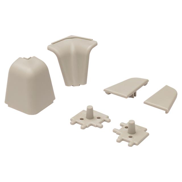 SET 1 ANGOLO 1 SPIGOLO 2 TERMINALI PVC PER ALZATINA GRIGIO | Tecnomat SET 1 ANGOLO 1 SPIGOLO 2 TERMINALI PVC PER ALZATINA GRIGIO | Tecnomat