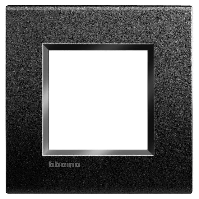 PLACCA 2 MODULI SQUADRATA ANTRACITE BTICINO LIVING INTERNATIONAL | Tecnomat PLACCA 2 MODULI SQUADRATA ANTRACITE BTICINO LIVING INTERNATIONAL | Tecnomat