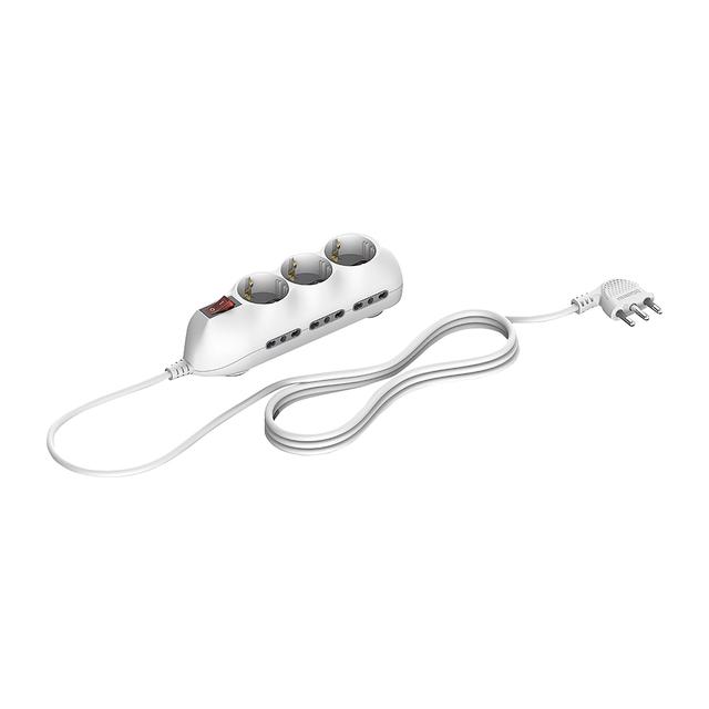 MULTIPRESA BTICINO BIANCA 9 PRESE 3 SCHUKO 6 BIPASSO 10/16A CON CAVO 1,5 m SPINA 16A | Tecnomat MULTIPRESA BTICINO BIANCA 9 PRESE 3 SCHUKO 6 BIPASSO 10/16A CON CAVO 1,5 m SPINA 16A | Tecnomat