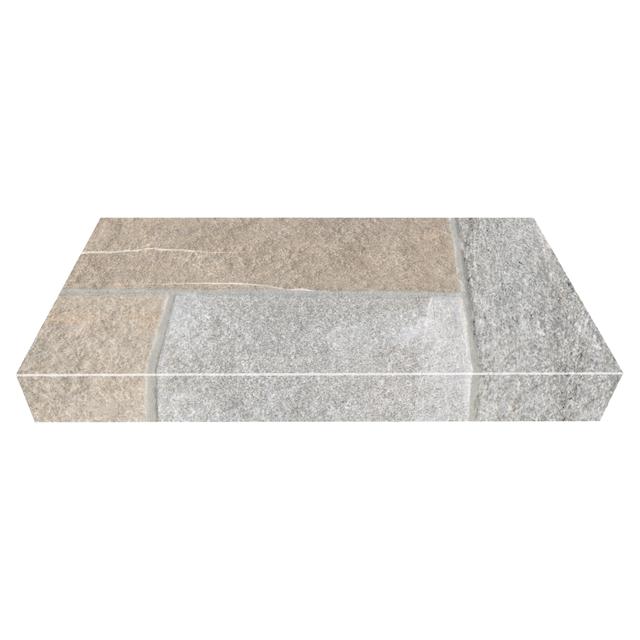 ELEMENTO ELLE MONOLITICO PIETRA MIX ALMOND 15x30x4 cm PEI 3 R10 GRES PORCELLANATO | Tecnomat ELEMENTO ELLE MONOLITICO PIETRA MIX ALMOND 15x30x4 cm PEI 3 R10 GRES PORCELLANATO - 2 | Tecnomat