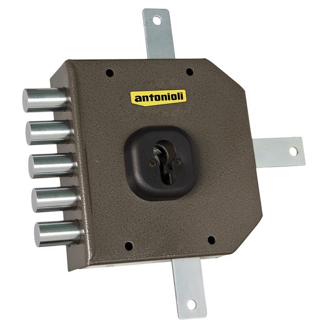 SERRATURA ANTONIOLI APPLICARE QUINTUPLICE CIL 25mm E60mm SINISTRA SENZA SCROCCO | Tecnomat SERRATURA ANTONIOLI APPLICARE QUINTUPLICE CIL 25mm E60mm SINISTRA SENZA SCROCCO | Tecnomat