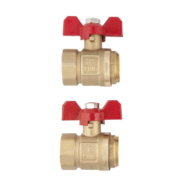 VALVOLE COLLETTORE JOHN GUEST 3/4'' MF DRITTE A FARFALLA 2 PZ RISCALDAMENTO A PAVIMENTO | Tecnomat VALVOLE COLLETTORE JOHN GUEST 3/4'' MF DRITTE A FARFALLA 2 PZ RISCALDAMENTO A PAVIMENTO | Tecnomat