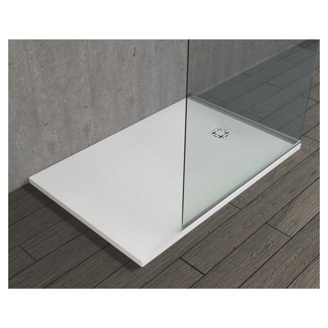 PIATTO DOCCIA SERIE ARDESIA MARMORESINA BIANCO 70x100 cm H 3 cm PILETTA Ø 90 mm | Tecnomat PIATTO DOCCIA SERIE ARDESIA MARMORESINA BIANCO 70x100 cm H 3 cm PILETTA Ø 90 mm | Tecnomat