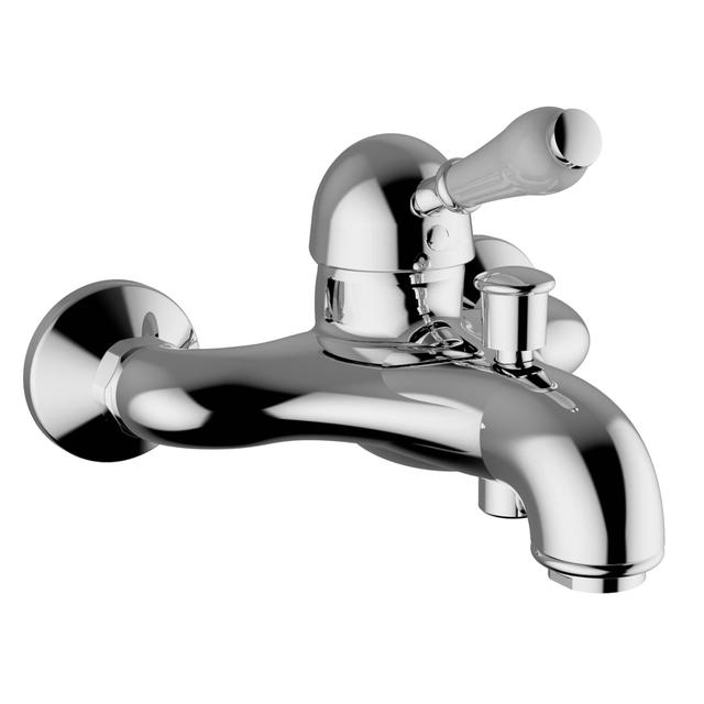 MISCELATORE VASCA ESTERNO TEOREMA GINEVRA CROMO CARTUCCIA Ø 35 mm CON DOCCETTA | Tecnomat MISCELATORE VASCA ESTERNO TEOREMA GINEVRA CROMO CARTUCCIA Ø 35 mm CON DOCCETTA - 2 | Tecnomat