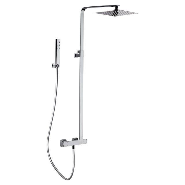 COLONNA DOCCIA MARVEL ERMES 1 GETTO CROMO SOFFIONE INOX 250x250 mm MISCELATORE TERMOSTATICO | Tecnomat COLONNA DOCCIA MARVEL ERMES 1 GETTO CROMO SOFFIONE INOX 250x250 mm MISCELATORE TERMOSTATICO | Tecnomat