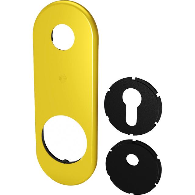 KIT PLACCA LUNGA SECUREMME UNIVERSALE CILINDRO OTTONE LUCIDO 170x62mm PER PORTE BLINDATE | Tecnomat KIT PLACCA LUNGA SECUREMME UNIVERSALE CILINDRO OTTONE LUCIDO 170x62mm PER PORTE BLINDATE - 2 | Tecnomat