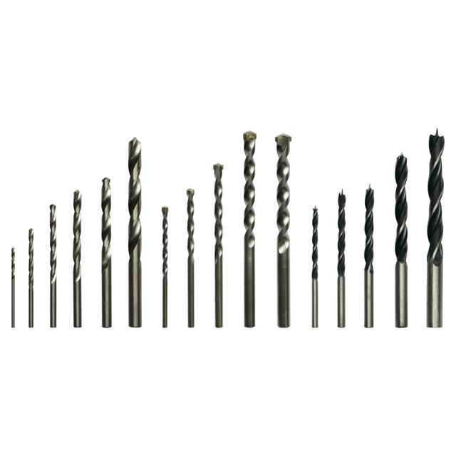 16 PUNTE 6 PER FERRO Ø2 3 4 5 6 8 mm, 5 PER MURO Ø4 5 6 8 10 mm E 5 PER LEGNO Ø4 5 6 8 10mm | Tecnomat 16 PUNTE 6 PER FERRO Ø2 3 4 5 6 8 mm, 5 PER MURO Ø4 5 6 8 10 mm E 5 PER LEGNO Ø4 5 6 8 10mm | Tecnomat