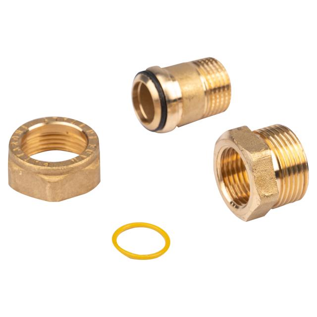 BOCCHETTONE DRITTO 3 PEZZI PATTARONI OTTONE GIALLO MF 1/2 TENUTA O-RING ACQUA - GAS | Tecnomat BOCCHETTONE DRITTO 3 PEZZI PATTARONI OTTONE GIALLO MF 1/2 TENUTA O-RING ACQUA - GAS - 2 | Tecnomat
