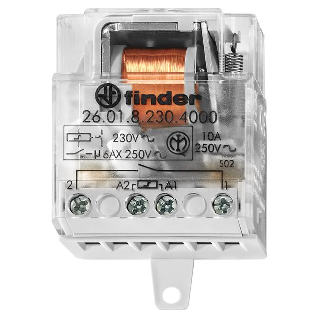 RELE' FINDER IMPULSI 230V 1 CONTATTO NO 10A MORSETTI A BUSSOLA ECC SEPARATA 2601230 | Tecnomat RELE' FINDER IMPULSI 230V 1 CONTATTO NO 10A MORSETTI A BUSSOLA ECC SEPARATA 2601230 - 2 | Tecnomat