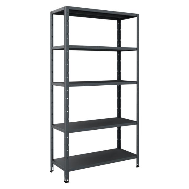 SCAFFALE ACCIAIO ANEMOS 5 RIPIANI 65 kg ANTRACITE AD INCASTRO 100x188x40 cm (LxHxP) | Tecnomat SCAFFALE ACCIAIO ANEMOS 5 RIPIANI 65 kg ANTRACITE AD INCASTRO 100x188x40 cm (LxHxP) | Tecnomat