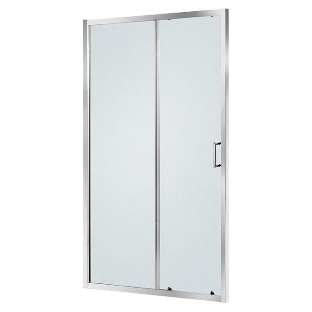 PORTA DOCCIA PLIXO SCORREVOLE 120 cm H190cm VETRO TEMPERATO 6 mm STAMPATO PROFILI CROMO | Tecnomat PORTA DOCCIA PLIXO SCORREVOLE 120 cm H190cm VETRO TEMPERATO 6 mm STAMPATO PROFILI CROMO - 2 | Tecnomat