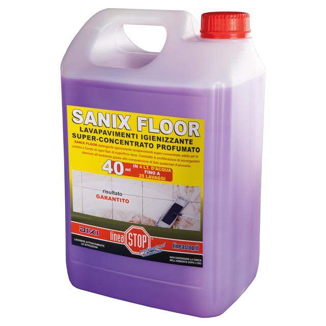DETERGENTE IGIENIZZANTE SANIX FLOOR 5 l CONCENTRATO PER PAVIMENTI E SUPERFICI DURE | Tecnomat DETERGENTE IGIENIZZANTE SANIX FLOOR 5 l CONCENTRATO PER PAVIMENTI E SUPERFICI DURE | Tecnomat