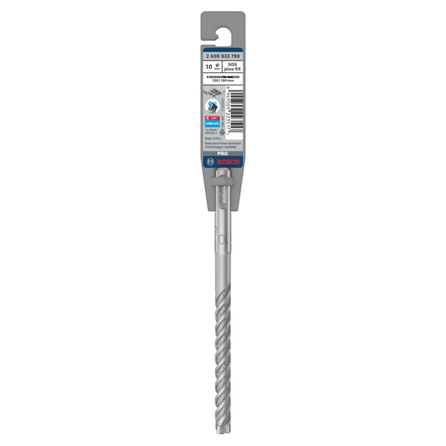 PUNTA BOSCH Ø10mm 160/100mm 4 TAGLIENTI PUNTA BOSCH Ø10 mm 160/100 mm PER MURO E CALCESTRUZZO | Tecnomat PUNTA BOSCH Ø10mm 160/100mm 4 TAGLIENTI PUNTA BOSCH Ø10 mm 160/100 mm PER MURO E CALCESTRUZZO - 2 | Tecnomat