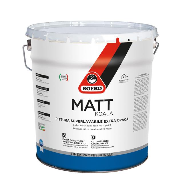 IDROPITTURA SUPERLAVABILE BOERO 14 l MATT KOALA BIANCO 7-8 m²/l A 2 MANI | Tecnomat IDROPITTURA SUPERLAVABILE BOERO 14 l MATT KOALA BIANCO 7-8 m²/l A 2 MANI - 2 | Tecnomat
