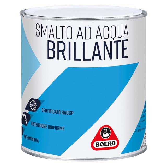 SMALTO ACQUA BRILLANTE BOERO BIANCO 0,75 l FERRO LEGNO MURO PVC 10-12 m² CON 1 l | Tecnomat SMALTO ACQUA BRILLANTE BOERO BIANCO 0,75 l FERRO LEGNO MURO PVC 10-12 m² CON 1 l - 2 | Tecnomat