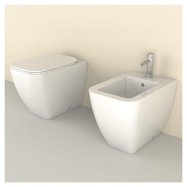 BIDET SERIE ROMEO FILO MURO A TERRA IN CERAMICA BIANCA | Tecnomat BIDET SERIE ROMEO FILO MURO A TERRA IN CERAMICA BIANCA | Tecnomat