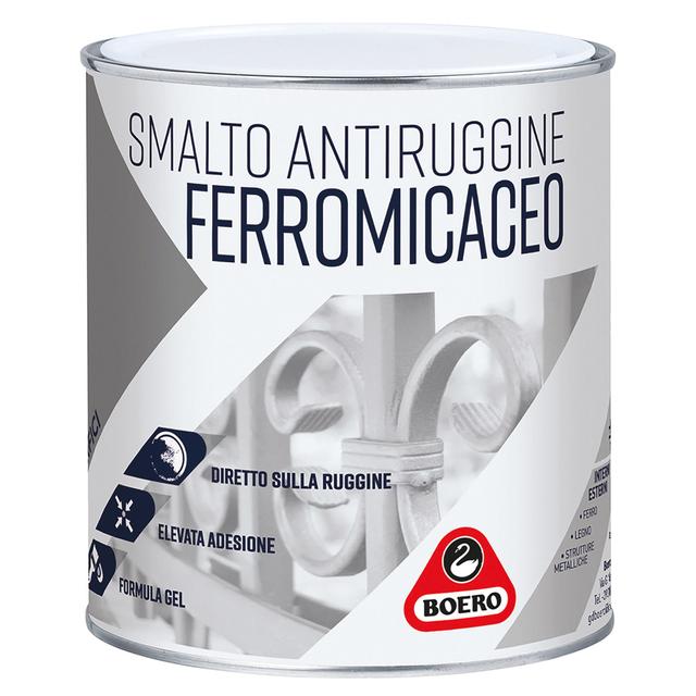 SMALTO ANTIRUGGINE GEL BOERO GRIGIO CHIARO GRANA FINE 2,5 l FERROMICACEO 9-11 m² x 1 l | Tecnomat SMALTO ANTIRUGGINE GEL BOERO GRIGIO CHIARO GRANA FINE 2,5 l FERROMICACEO 9-11 m² x 1 l | Tecnomat
