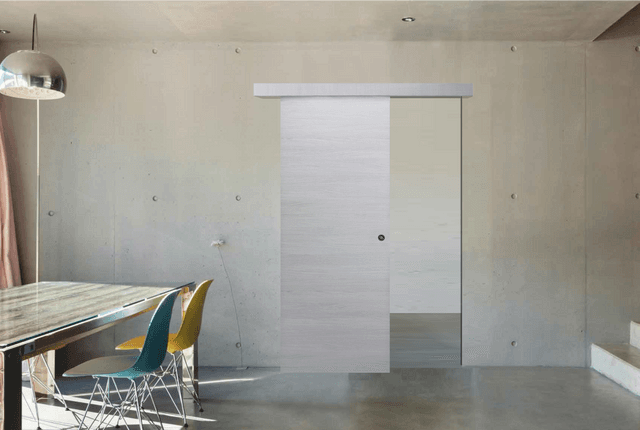 PORTA DA INTERNO SCORREVOLE ESTERNO MURO ARGENTA ZANINI 80x210 cm (LxH) REVERSIBILE | Tecnomat PORTA DA INTERNO SCORREVOLE ESTERNO MURO ARGENTA ZANINI 80x210 cm (LxH) REVERSIBILE | Tecnomat