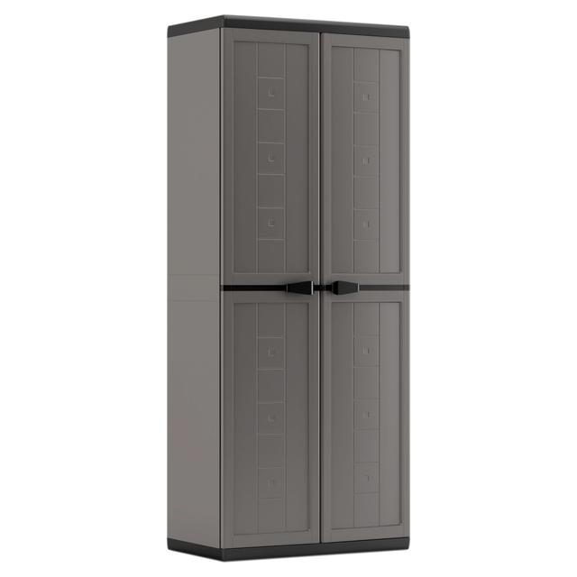 ARMADIO JOLLY IN RESINA 2 ANTE 3 RIPIANI 166x68x39 cm GRIGIO/NERO | Tecnomat ARMADIO JOLLY IN RESINA 2 ANTE 3 RIPIANI 166x68x39 cm GRIGIO/NERO | Tecnomat