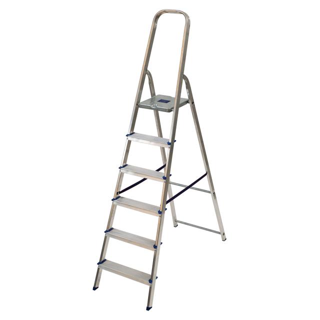 SCALA EURODOMUS ALLUMINIO 6 GRADINI PESO 5,40 kg PORTATA 150 kg ALTEZZA PEDANA 128 cm | Tecnomat SCALA EURODOMUS ALLUMINIO 6 GRADINI PESO 5,40 kg PORTATA 150 kg ALTEZZA PEDANA 128 cm | Tecnomat