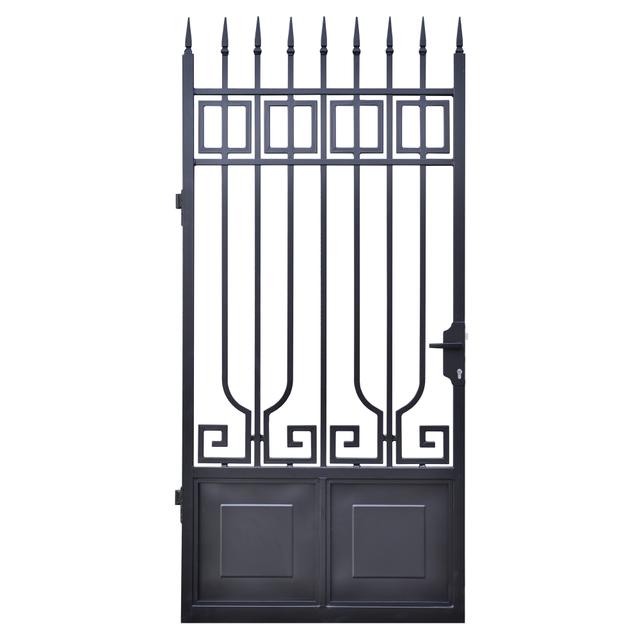 CANCELLETTO ARISTOTELE SX 100x190 cm ZINCATO VERNICIATO NERO GALVANIZZAZIONE A FUOCO | Tecnomat CANCELLETTO ARISTOTELE SX 100x190 cm ZINCATO VERNICIATO NERO GALVANIZZAZIONE A FUOCO - 2 | Tecnomat