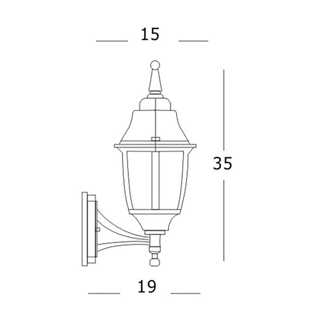 APPLIQUE ASCENDENTE SERIE EGO NERA IN ALLUMINIO LAMPADINA E27 | Tecnomat APPLIQUE ASCENDENTE SERIE EGO NERA IN ALLUMINIO LAMPADINA E27 - 2 | Tecnomat